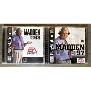 PS1 Madden Games Lot - Madden 97 CIB, Madden 98 CIB